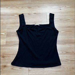 Reformation Square Neck Tank with Slit